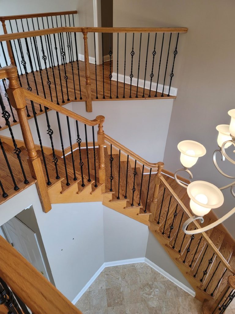 Refinishing Staircase and Railings in Howell, New Jersey