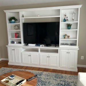 Custom Real Wood Entertainment Center New Jersey