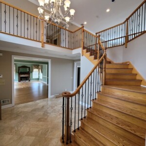 New custom wood railing installed in Colts Neck NJ