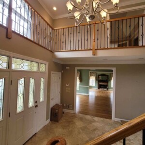 New custom wood railing installed in Colts Neck NJ